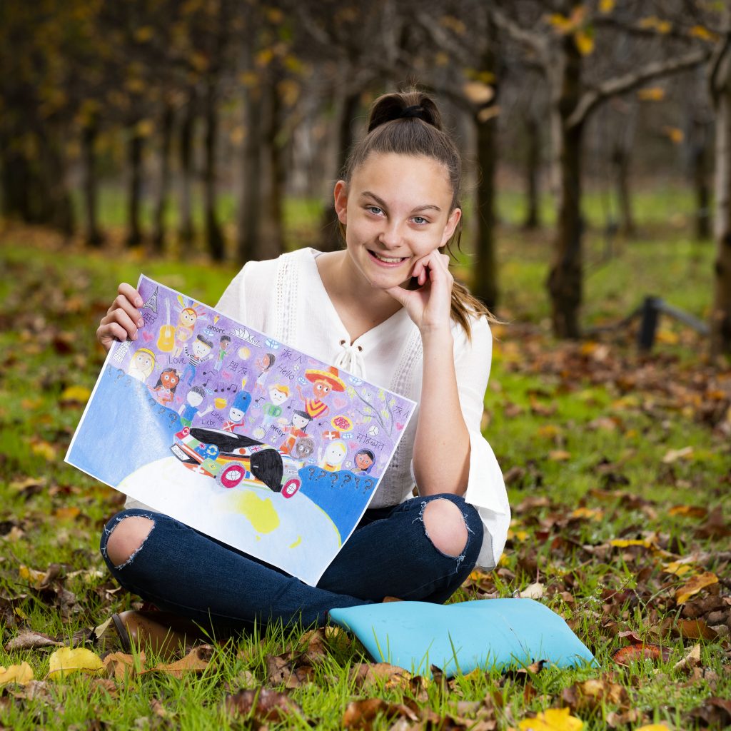 Budding WA artist Georgia Fields is off to Japan having won a place as one of just 30 World Winners in the 12th Toyota Dream Car Art Contest.