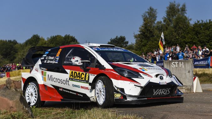 Toyota celebrates first and third in Germany