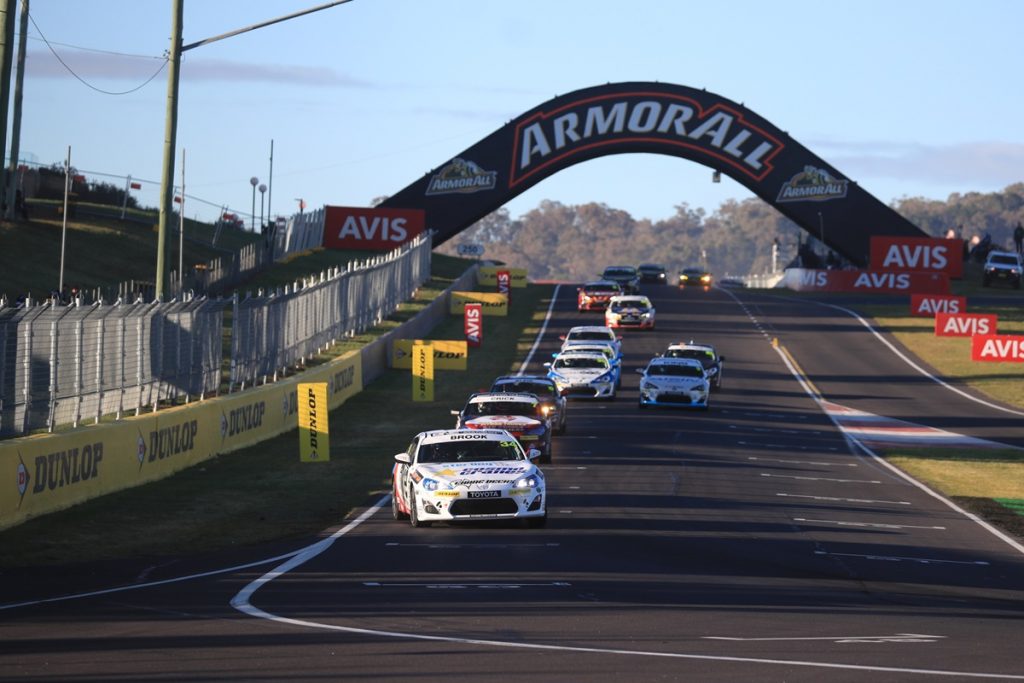 Tim Brook on his way to a win at Bathurst in Race 15 on Sunday