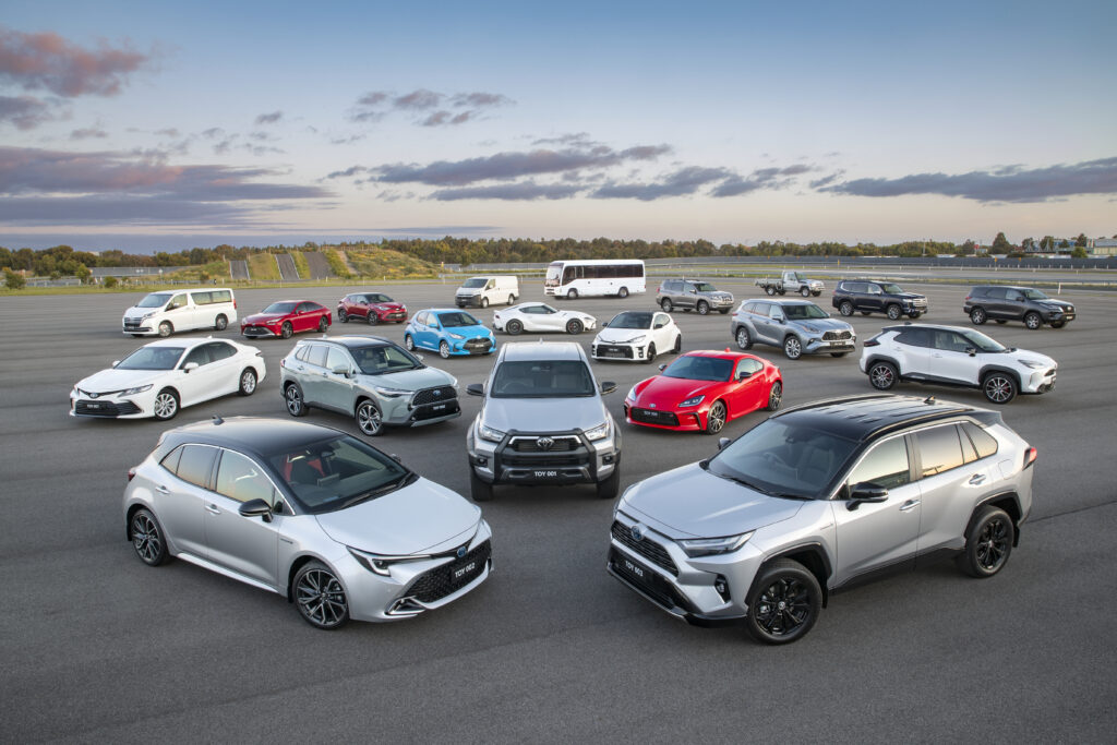 Toyota range of vehicles