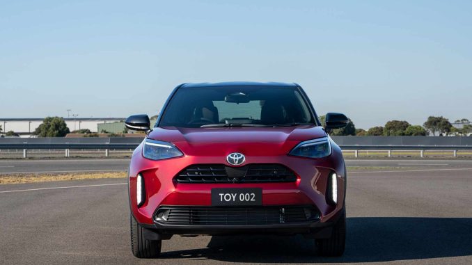 2024 Toyota Yaris Cross SUV front grill and bonnet